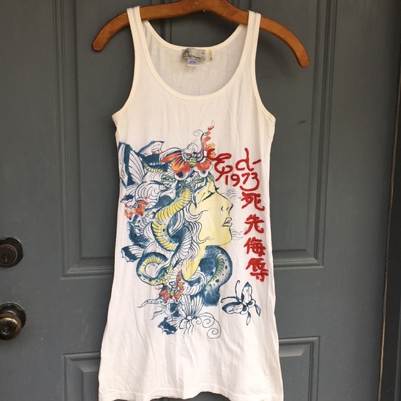 Ed Hardy Tops - Ed Hardy by Christian Audigier Tank Size XS